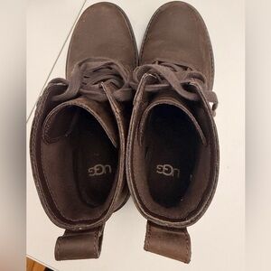 UGG Women’s Brown Leather lace up Boots